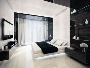 geometry-black-and-white-bedroom-decoration