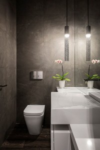 Smart-lighting-choice-for-the-contemporary-powder-room