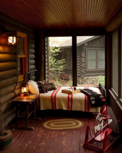 cabin-old-rustic-porch-sleeping-bed