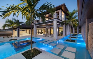 Stunning-pool-with-precast-concrete-pool-deck-and-stepping-stones