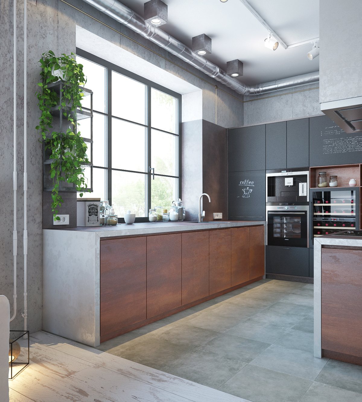 stylish-industrial-themed-kitchen