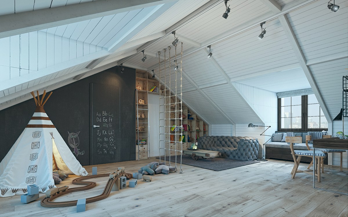 converted-loft-kids-bedroom