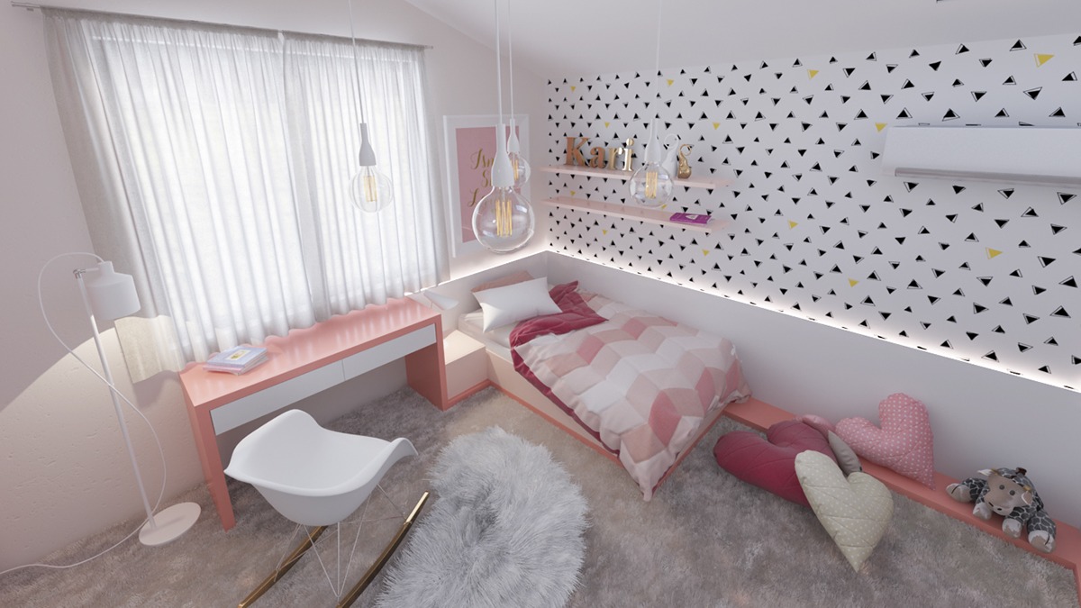 sophisticated-pink-bedroom-for-kids