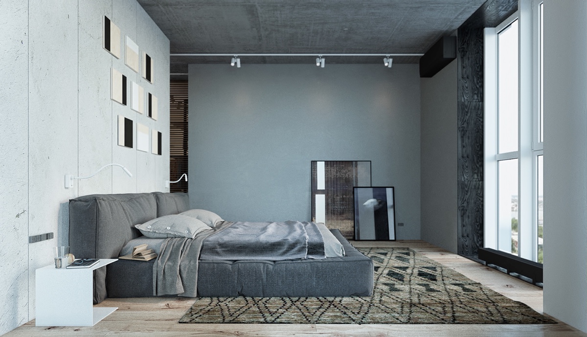 cool-grey-industrial-bedroom-design