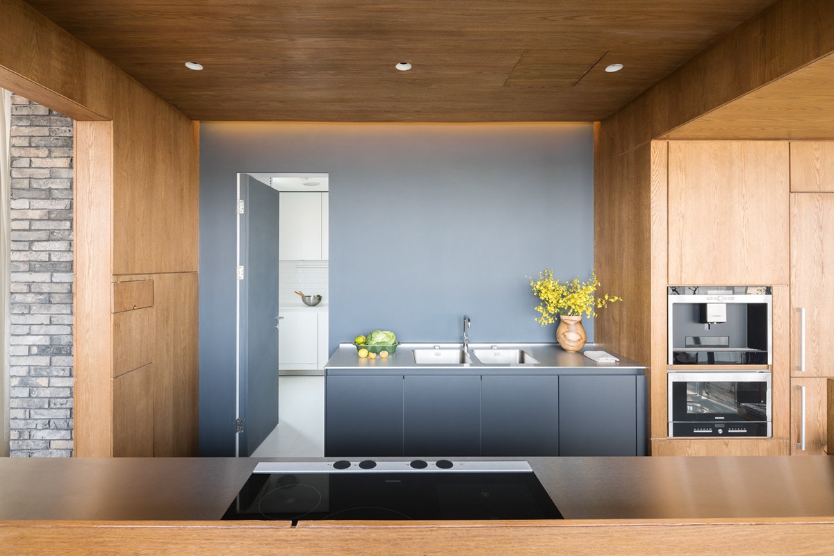 blue-grey-and-wooden-kitchen-small-space