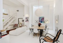 Модерен апартамент в Стокхолм с цветови акценти