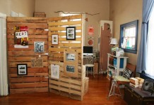 Направи-си-сам разделители за стая Палети