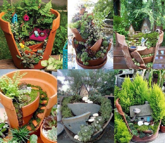Направи си сам градински саксии и контейнери