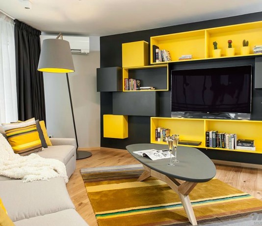 Апартамент „40° Географска ширина” интериорен дизайн вдъхновен от Манхатан