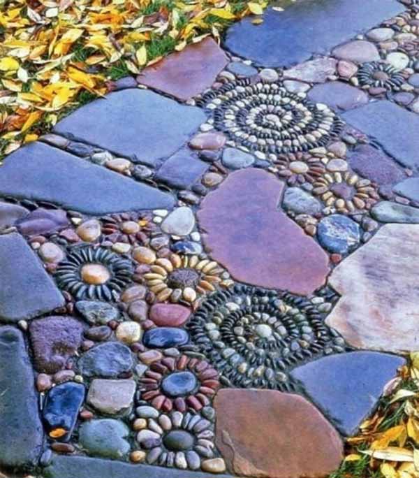 градински пътеки с камъчета