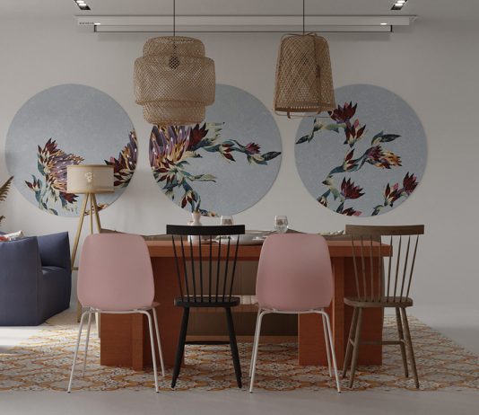 Слънчевата среща между Сканди и Бохо в декора в декора на дома