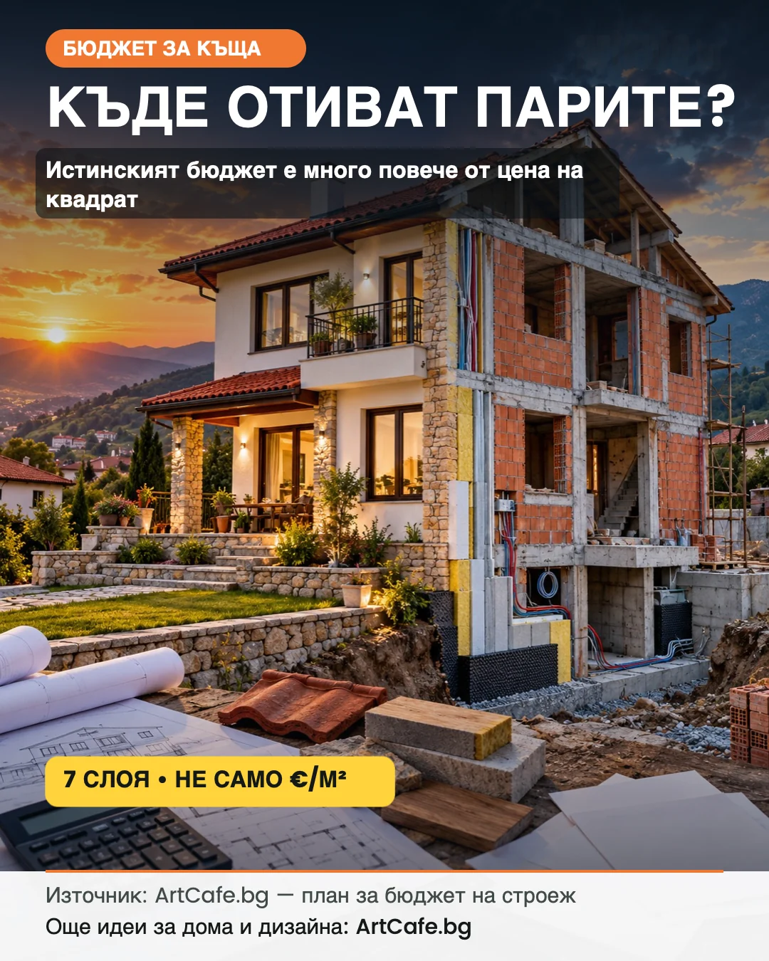 Бюджетът за къща има седем слоя